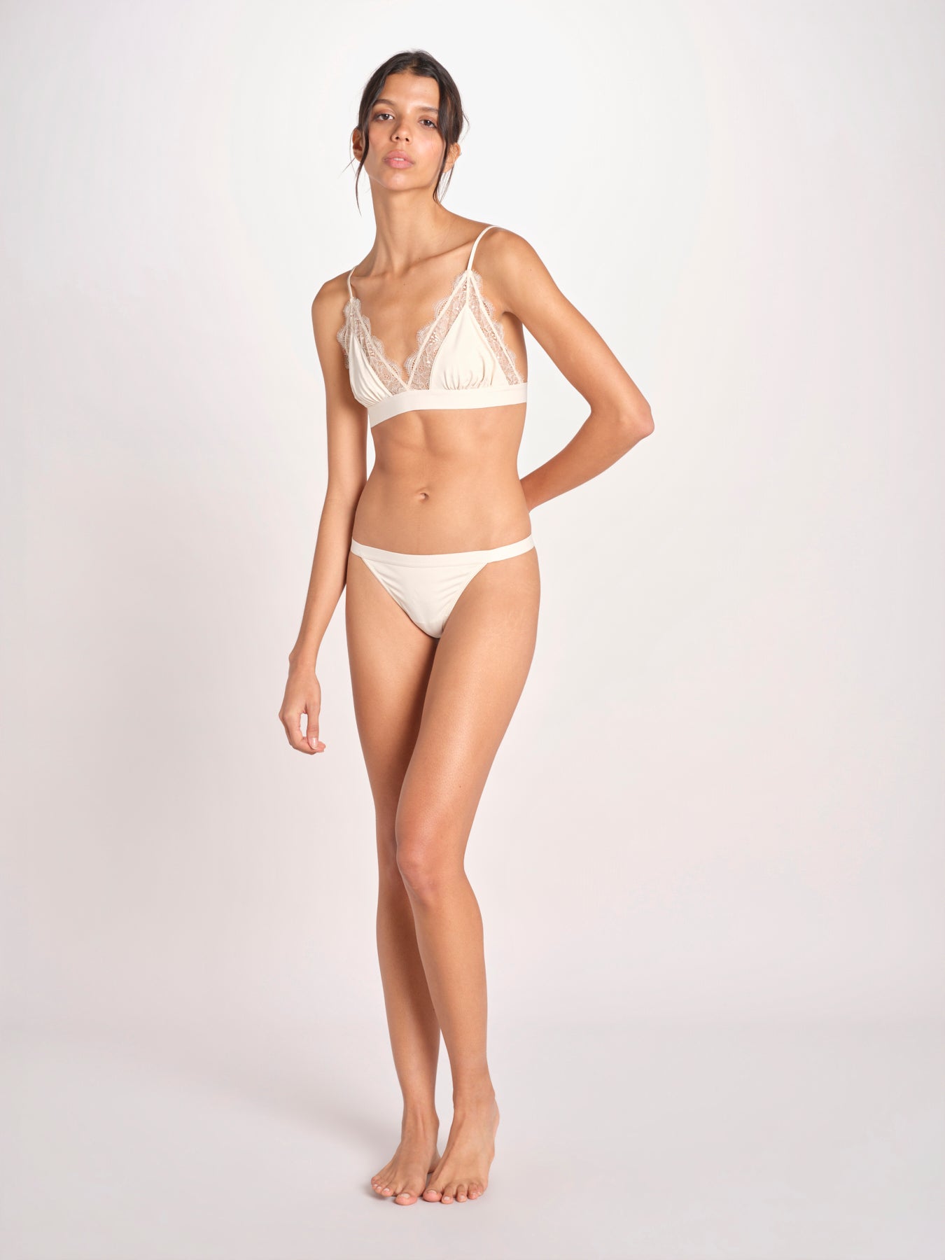 slip in satin ROOM SERVICE L1001025 OFF WHITE 180 love stories 