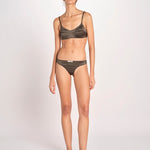 bralette in satin TORI L25101829 DARK GREEN 782 love stories 