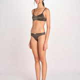 bralette in satin TORI L25101829 DARK GREEN 782 love stories 
