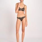 bralette in satin TORI L25101829 DARK GREEN 782 love stories 