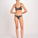 bralette in satin TORI L25101829 DARK GREEN 782 love stories 