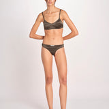 bralette in satin TORI L25101829 DARK GREEN 782 love stories 