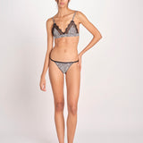 slip in pizzo e satin zebrato WILD ROSE L25101024 ZEBRA PRINT love stories 