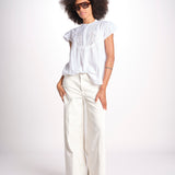 camicia con plastron in pizzo FREYA 744902 WHITE mabe 