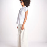 camicia con plastron in pizzo FREYA 744902 WHITE mabe 