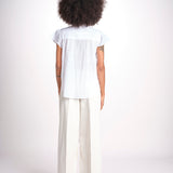 camicia con plastron in pizzo FREYA 744902 WHITE mabe 