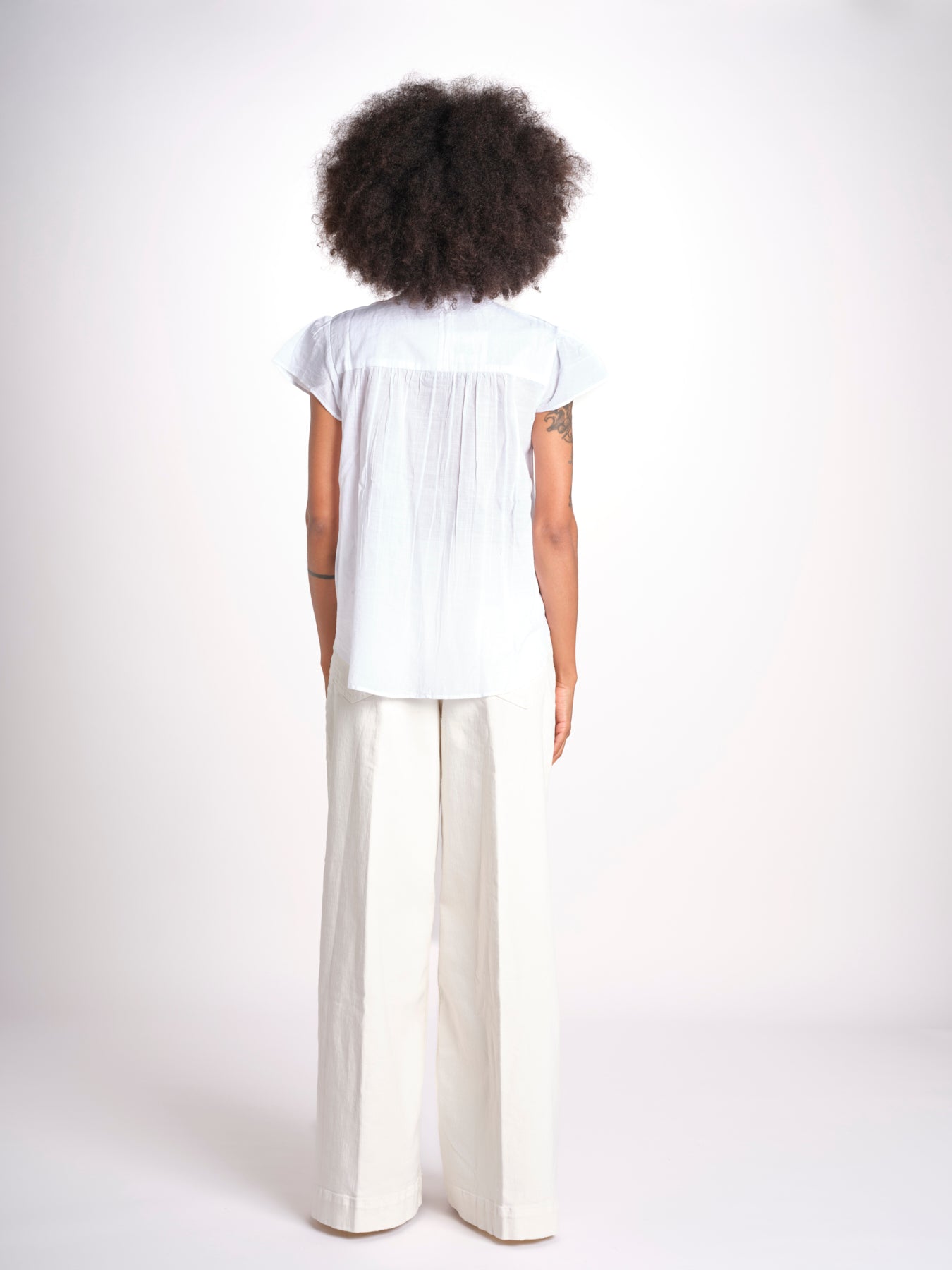 camicia con plastron in pizzo FREYA 744902 WHITE mabe 