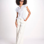 camicia con plastron e stelline NAVY 747302 WHITE mabe 