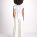 camicia con plastron e stelline NAVY 747302 WHITE mabe 