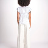 camicia con plastron e stelline NAVY 747302 WHITE mabe 