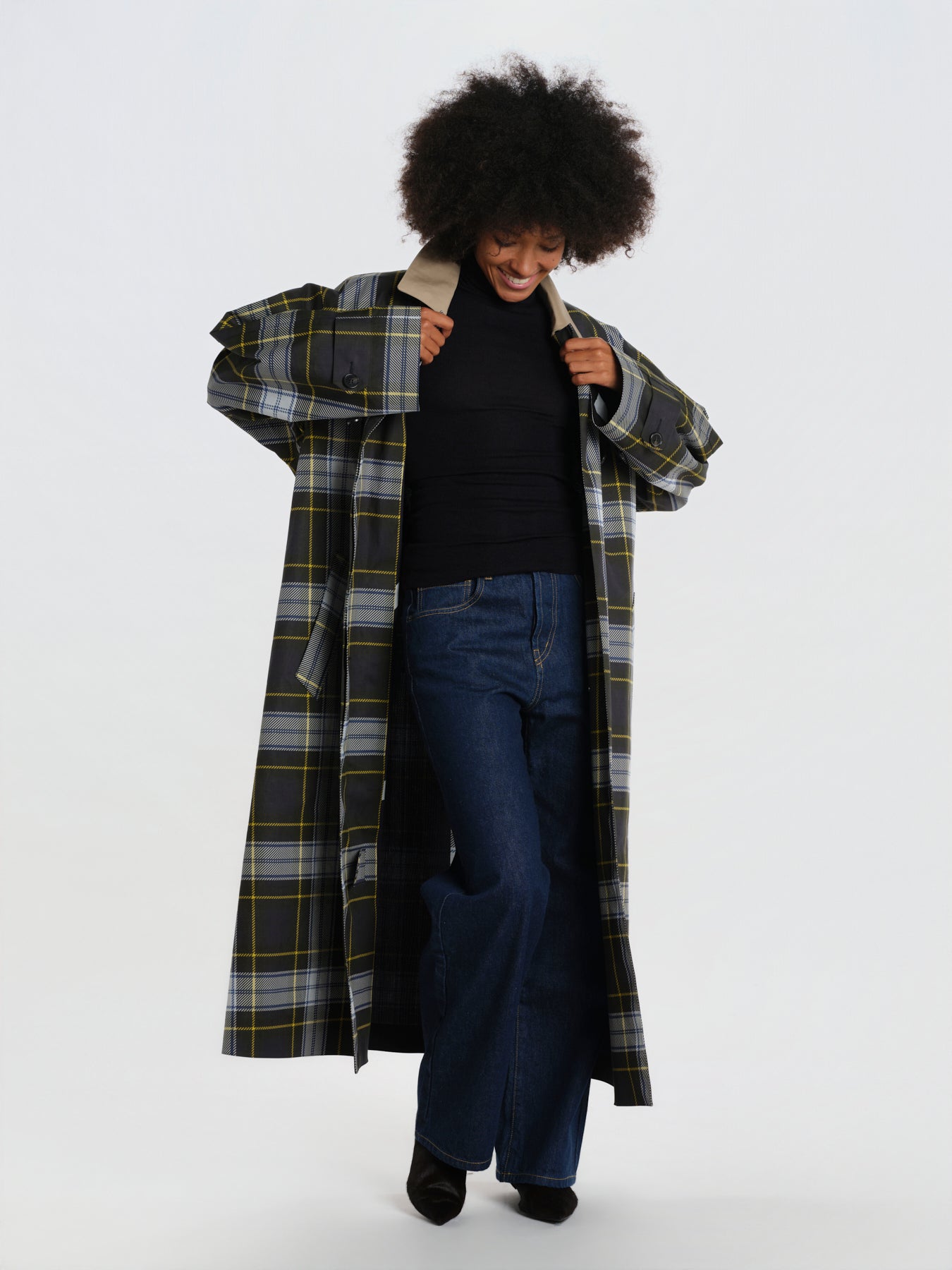 impermeabile scozzese LM-1190 ACJ04 NAVY mackintosh 