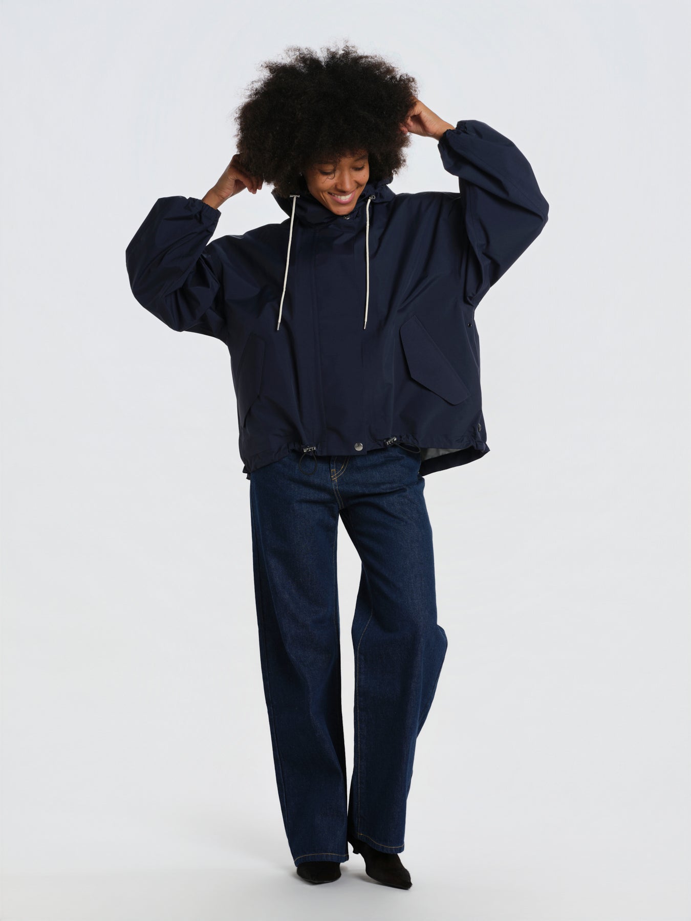 Parka in denim waterproof LMH-1059 DB09 NAVY mackintosh 