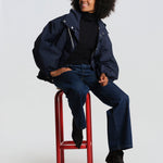 Parka in denim waterproof LMH-1059 DB09 NAVY mackintosh 