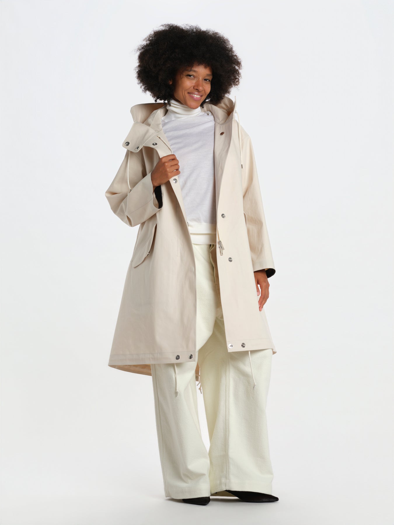 parka con cappuccio LR-1061D 8Z05 OFF WHITE mackintosh 