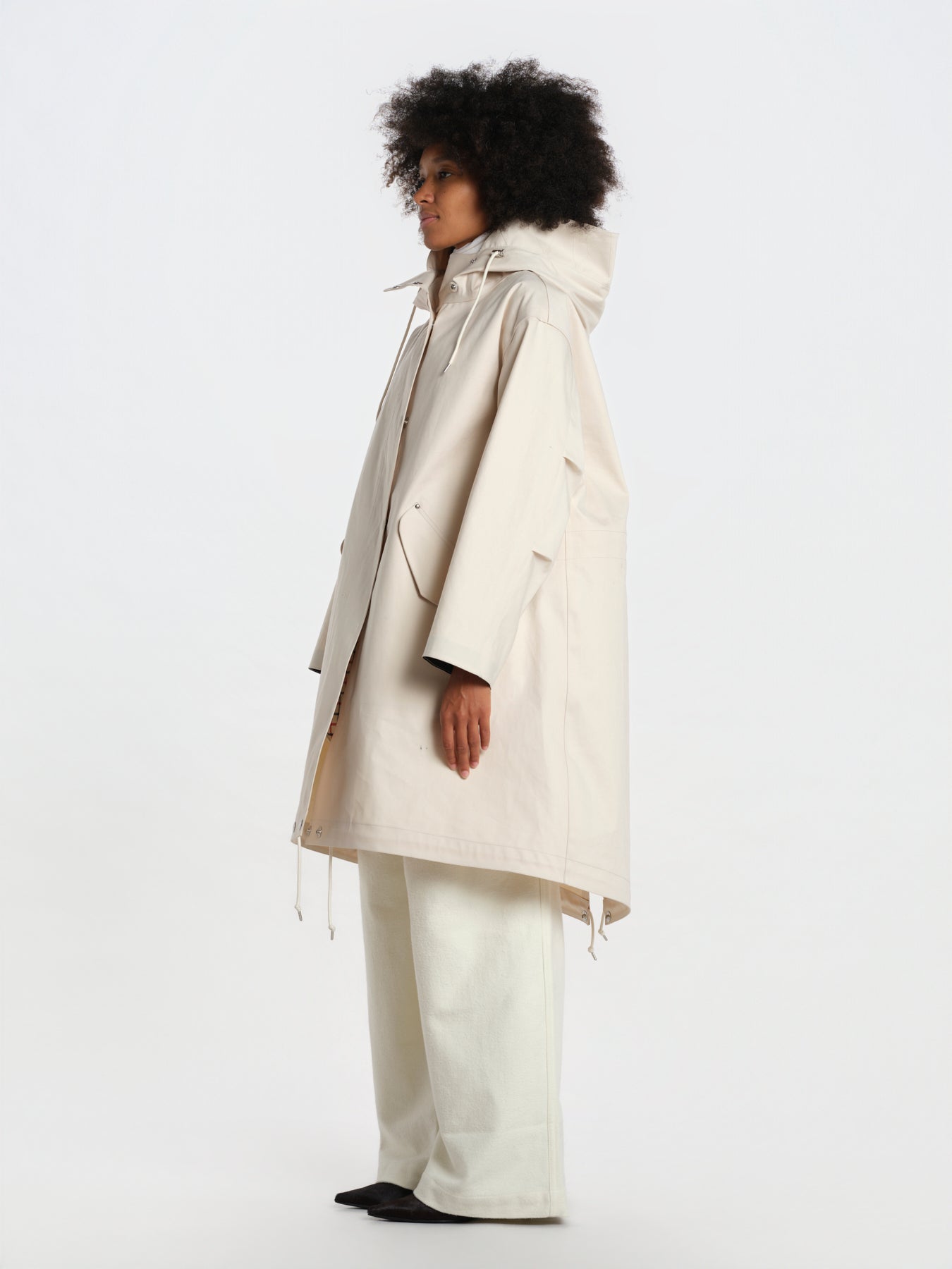 parka con cappuccio LR-1061D 8Z05 OFF WHITE mackintosh 