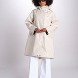 parka con cappuccio LR-1061/D 8Z05 OFF WHITE mackintosh 