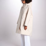 parka con cappuccio LR-1061/D 8Z05 OFF WHITE mackintosh 
