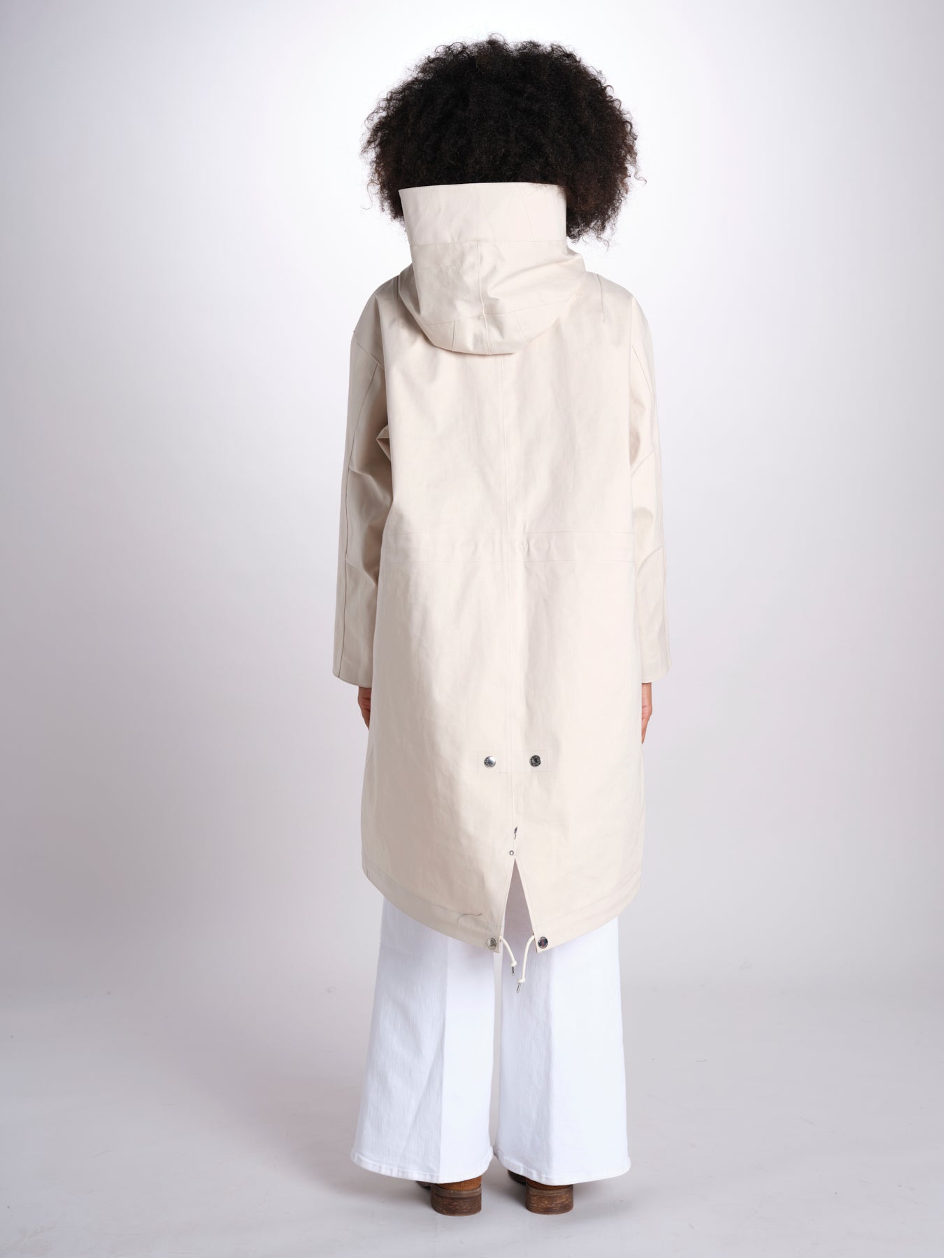 parka con cappuccio LR-1061/D 8Z05 OFF WHITE mackintosh 
