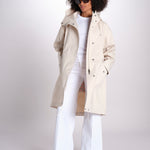 parka con cappuccio LR-1061/D 8Z05 OFF WHITE mackintosh 