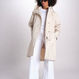 parka con cappuccio LR-1061/D 8Z05 OFF WHITE mackintosh 