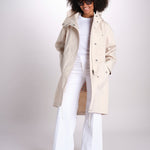 parka con cappuccio LR-1061/D 8Z05 OFF WHITE mackintosh 