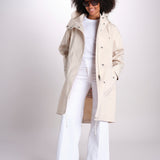 parka con cappuccio LR-1061/D 8Z05 OFF WHITE mackintosh 