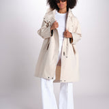 parka con cappuccio LR-1061/D 8Z05 OFF WHITE mackintosh 