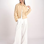 giacca in pelle RONIA BEIGE malina 