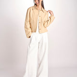 giacca in pelle RONIA BEIGE malina 