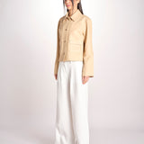 giacca in pelle RONIA BEIGE malina 