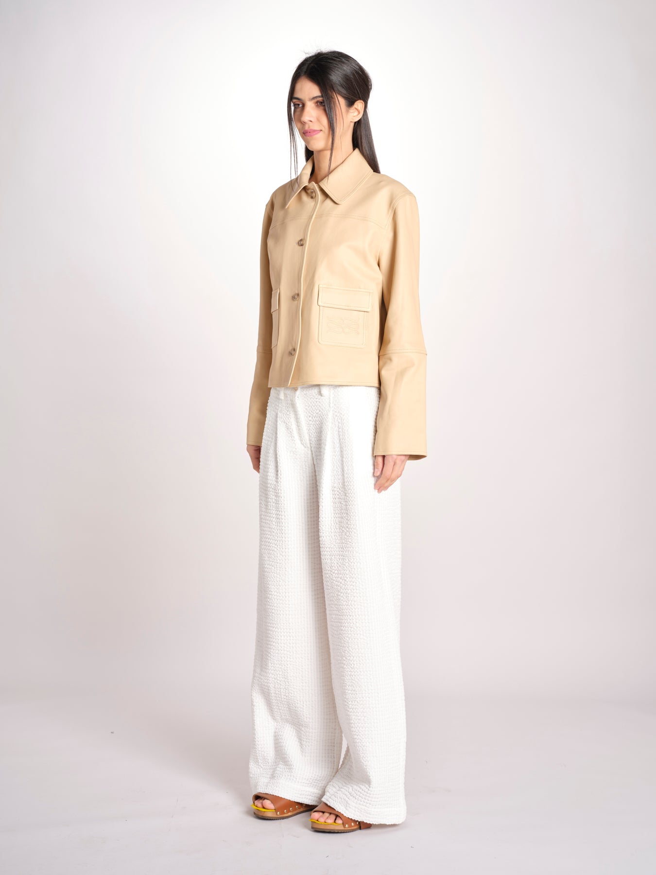 giacca in pelle RONIA BEIGE malina 