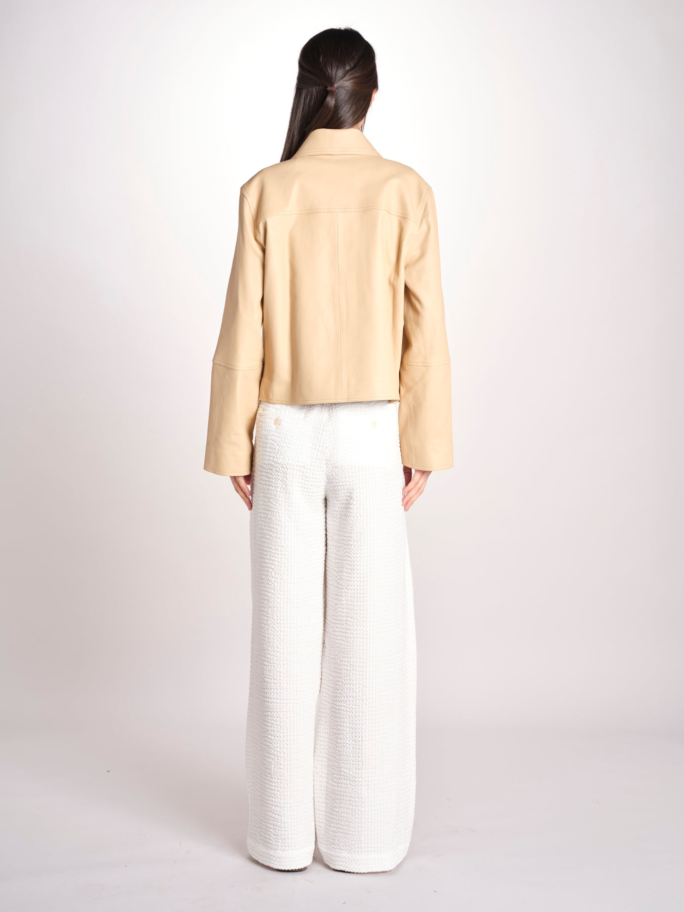 giacca in pelle RONIA BEIGE malina 