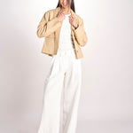 giacca in pelle RONIA BEIGE malina 