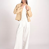 giacca in pelle RONIA BEIGE malina 