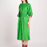 abito chemisier in cotone E20FR08 GREEN martin grant 