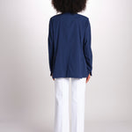giacca doppiopetto garza CARLOTTA2 M29D0CARL2_ MIDNIGHT massimo alba 