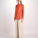 Pantalone in lino rigato KARLY M29DOKARLY_T2301 R708 BEIGE massimo alba 