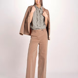 Camicia a righe con rouches P29D0GEMMA seaweed massimo alba 