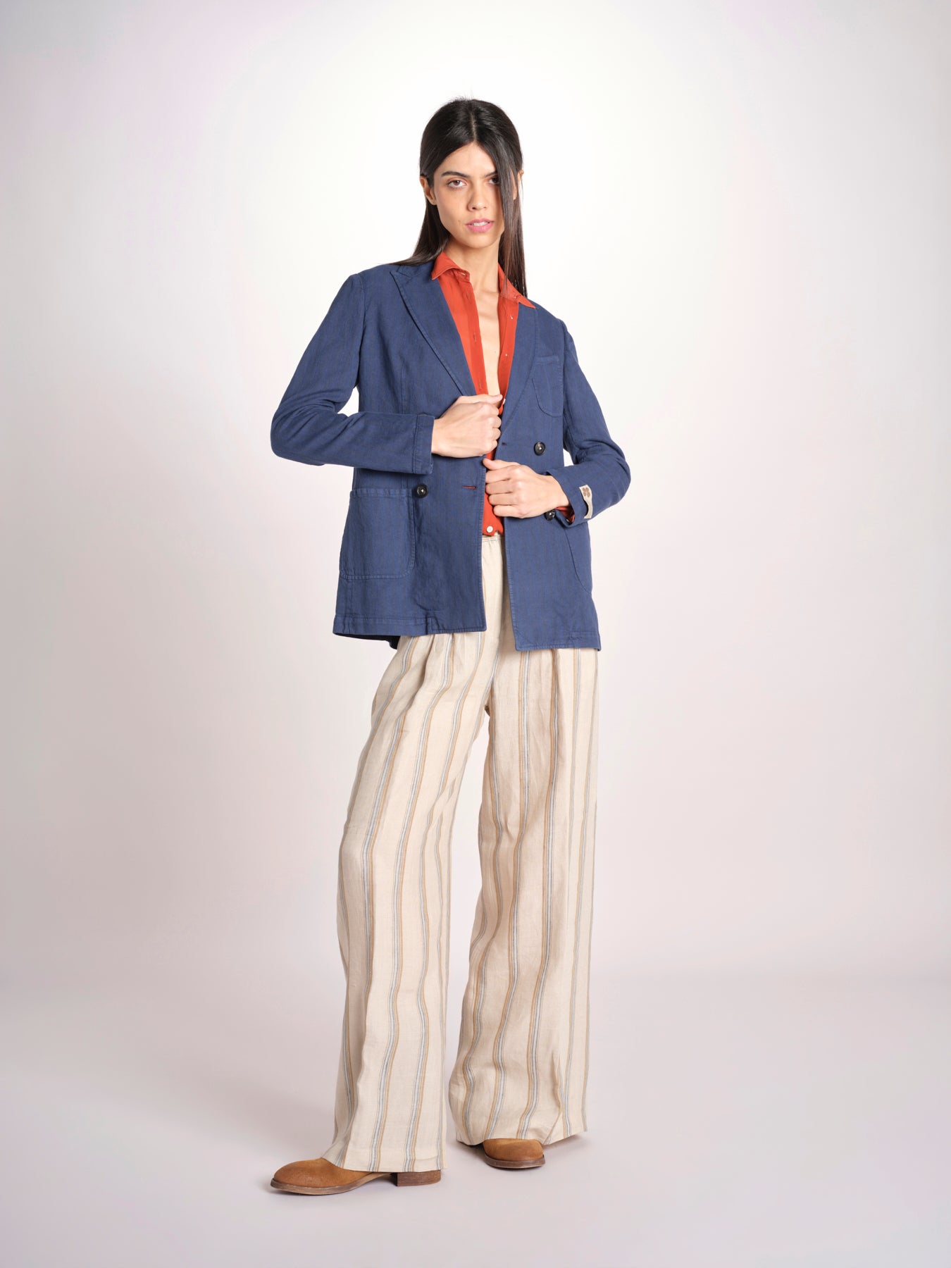 giacca doppopiopetto P29D0INDIA midnight blue massimo alba 
