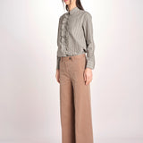 pantalone solaro P29D0LAMIA coffee massimo alba 