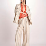 camicia uomo in seta P29D0SELMA ORANGE massimo alba 