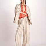 camicia uomo in seta P29D0SELMA ORANGE massimo alba 