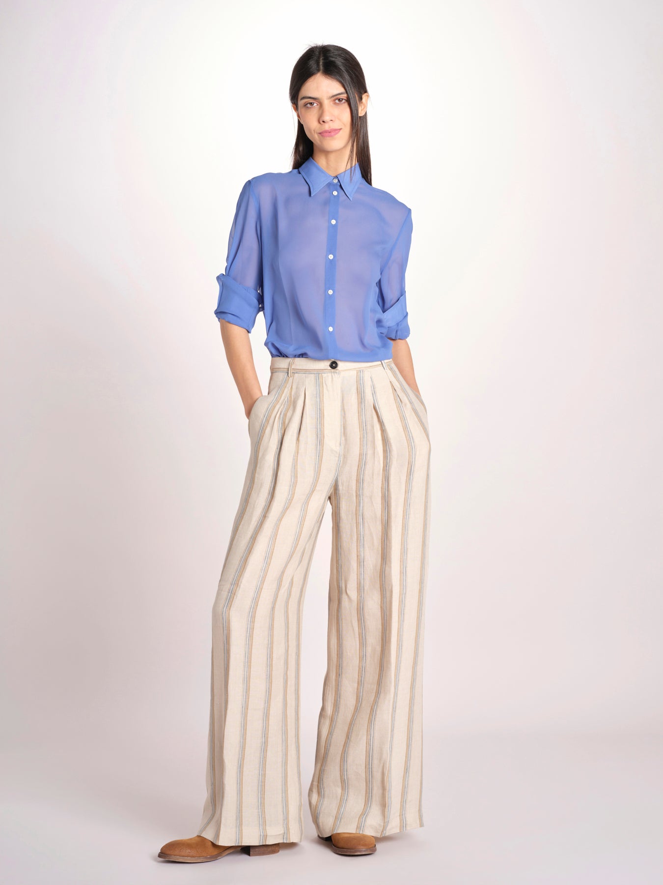 camicia uomo in seta P29D0SELMA SERENITY massimo alba 