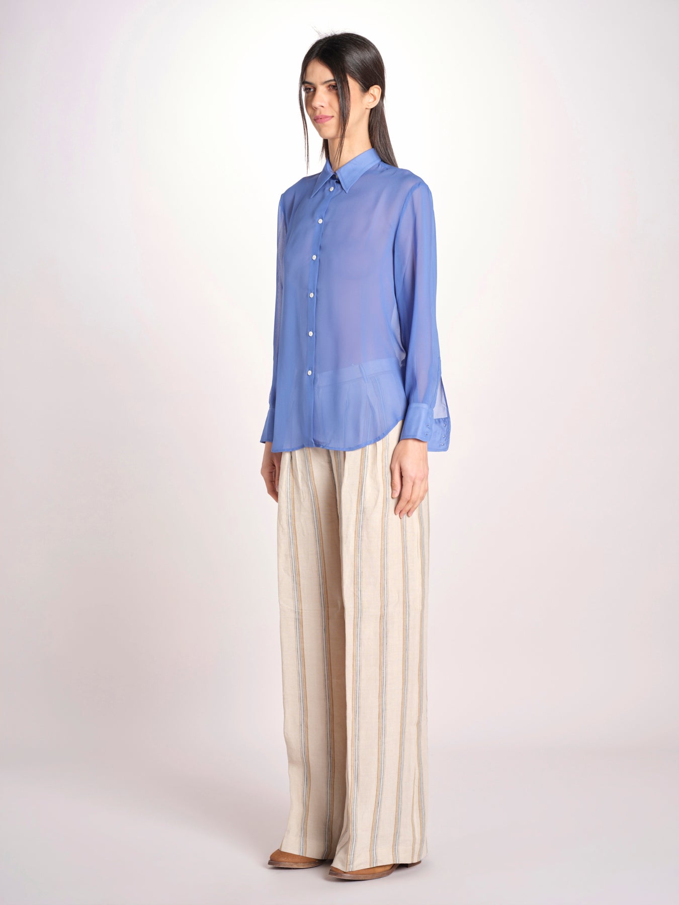 camicia uomo in seta P29D0SELMA SERENITY massimo alba 
