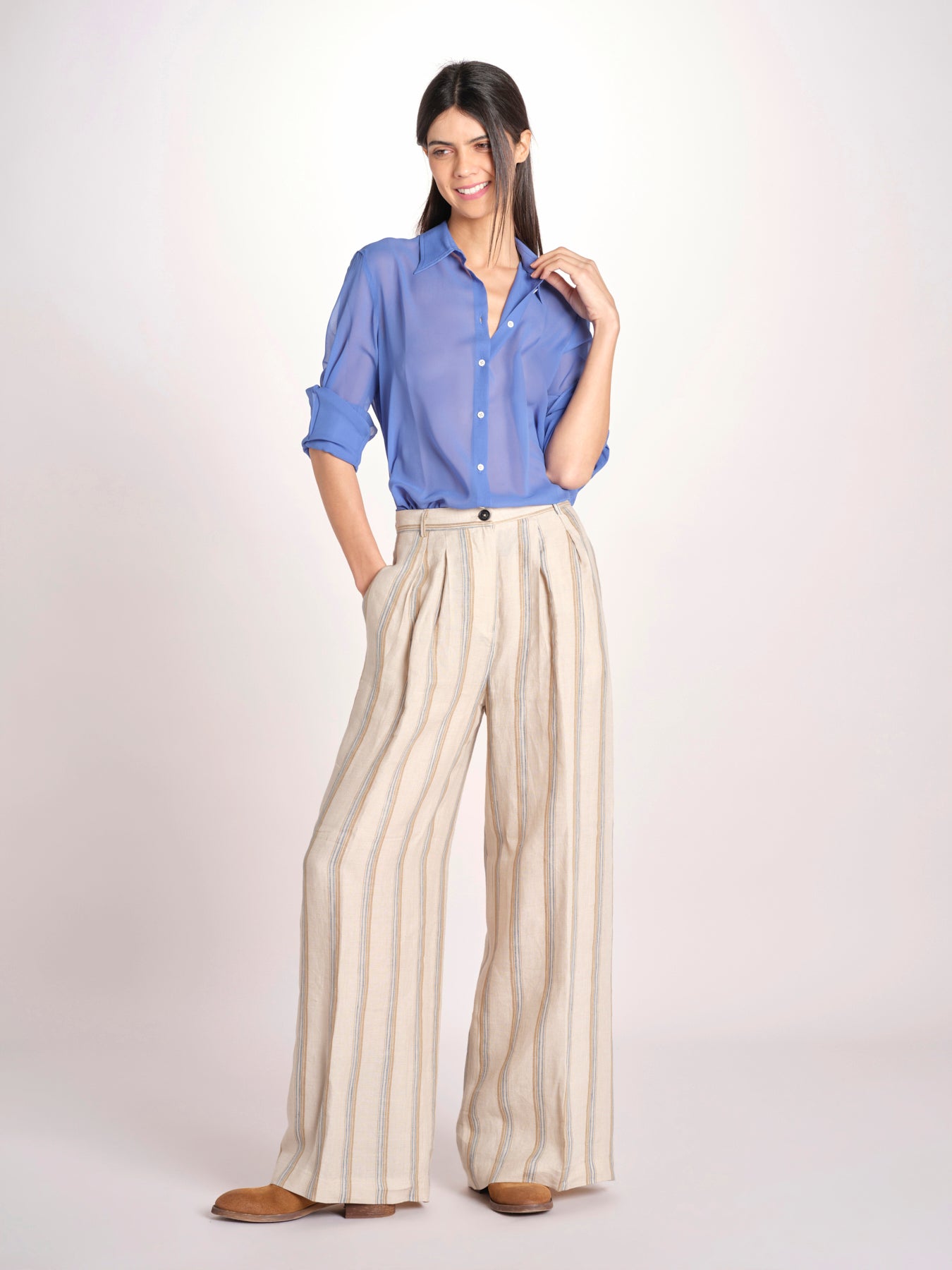 camicia uomo in seta P29D0SELMA SERENITY massimo alba 