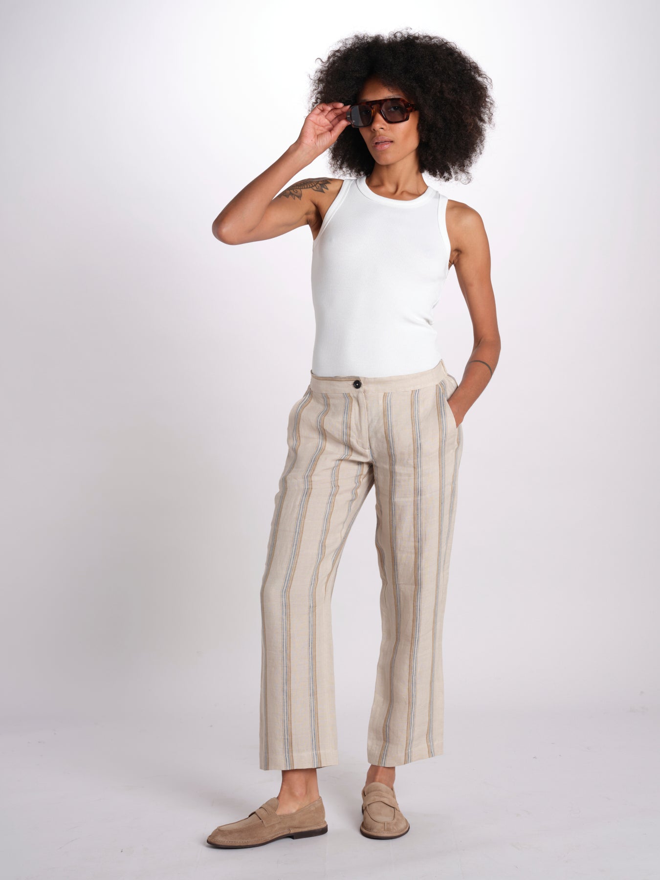 pantoline in lino SPARU M29D0_T2301 R708 massimo alba 