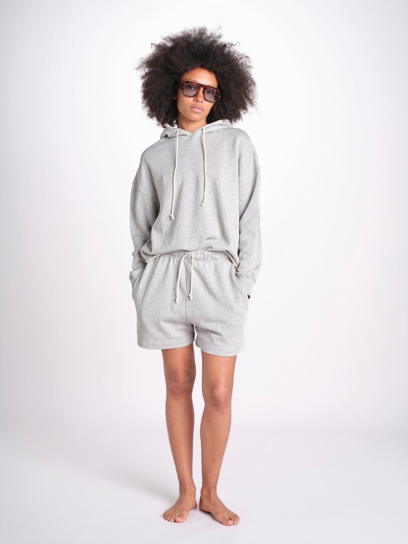 short in felpa SPS05 80 GREY MEL merz b 