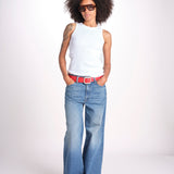 canottiera americana a costine WRIB TANK01 01 WHITE merz b 