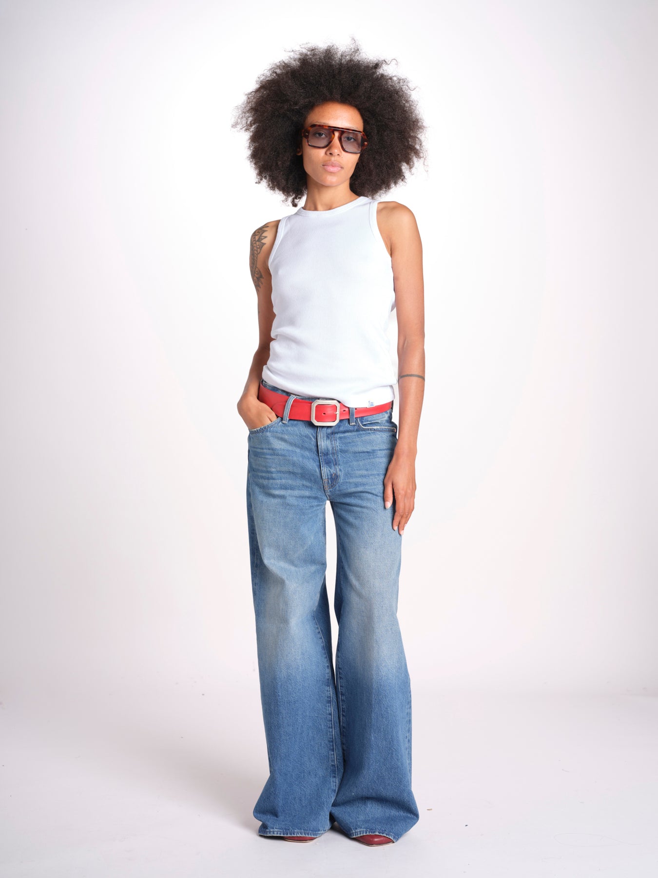 canottiera americana a costine WRIB TANK01 01 WHITE merz b 