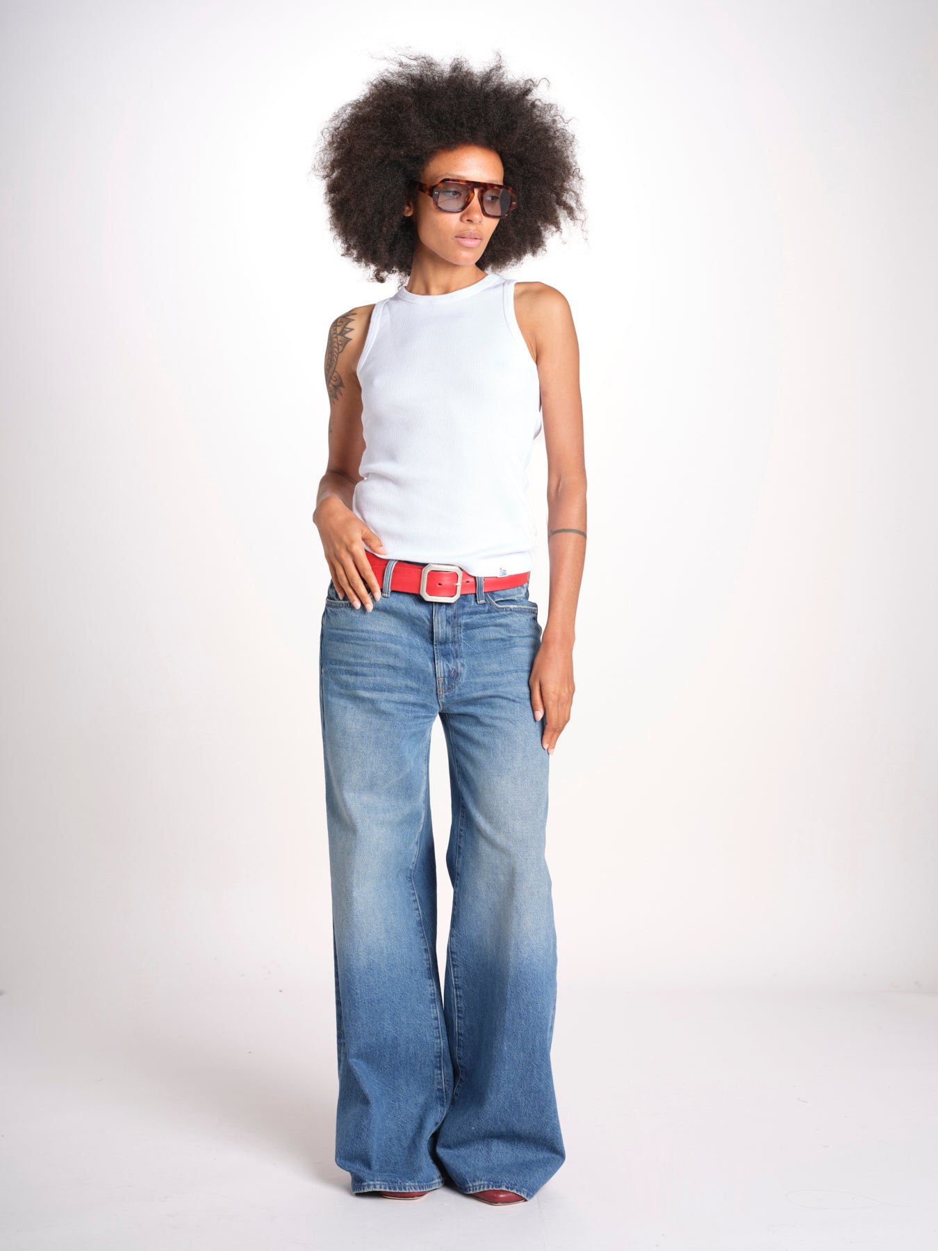 canottiera americana a costine WRIB TANK01 01 WHITE merz b 